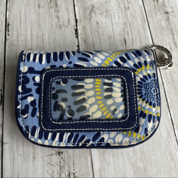 PREOWNED VERA BRADLEY BLUE YELLOW WRISTLET KEY CHAIN KNOT ACCENT - Picture 5 of 5